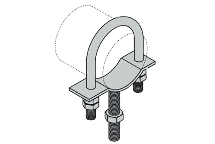 CBA short base crepe tube clamp - Linkran Industrial Group