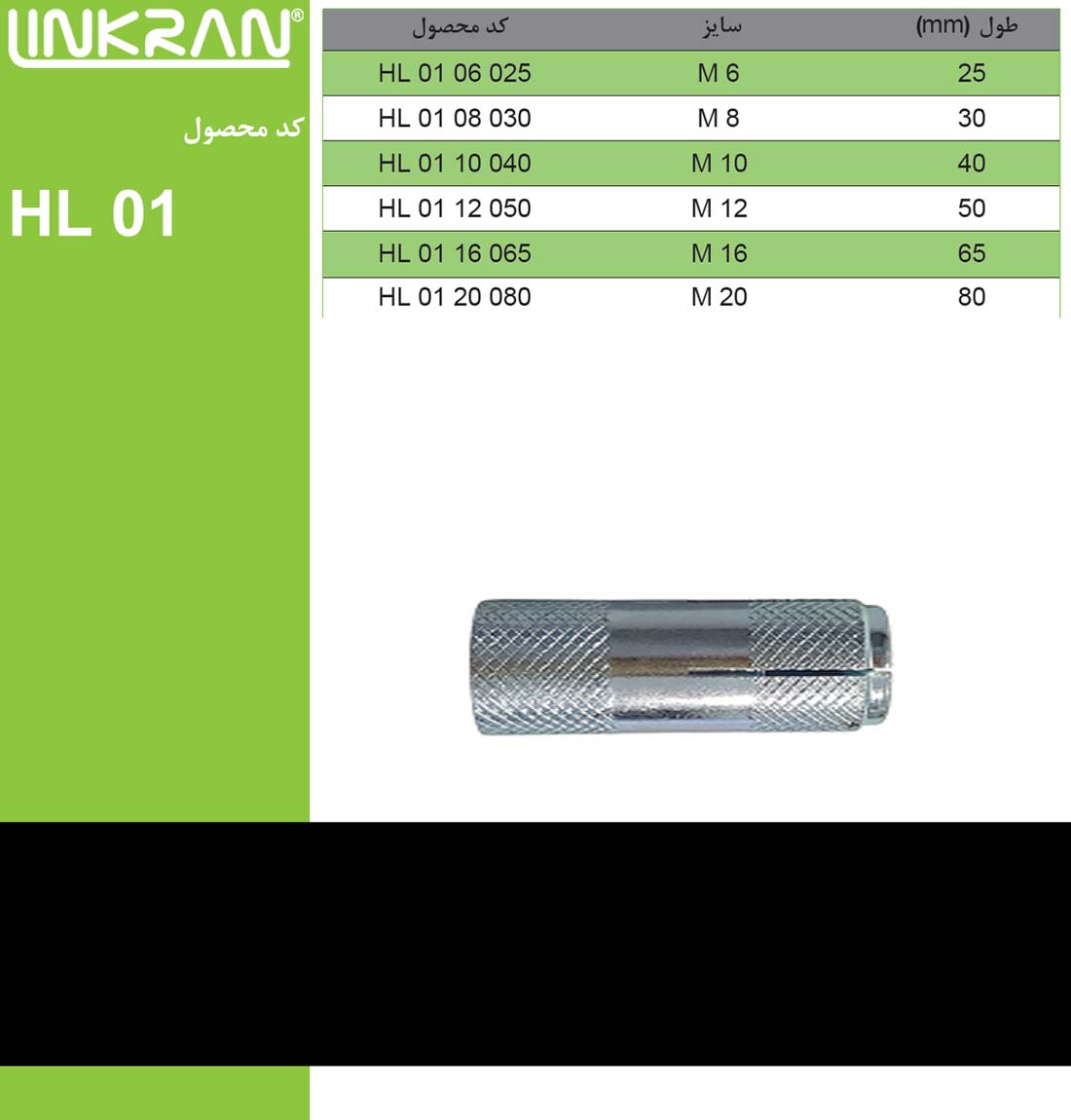 المثبتت الصدمات 01 HL - مجموعة لينكران الصناعية  LINKRAN
