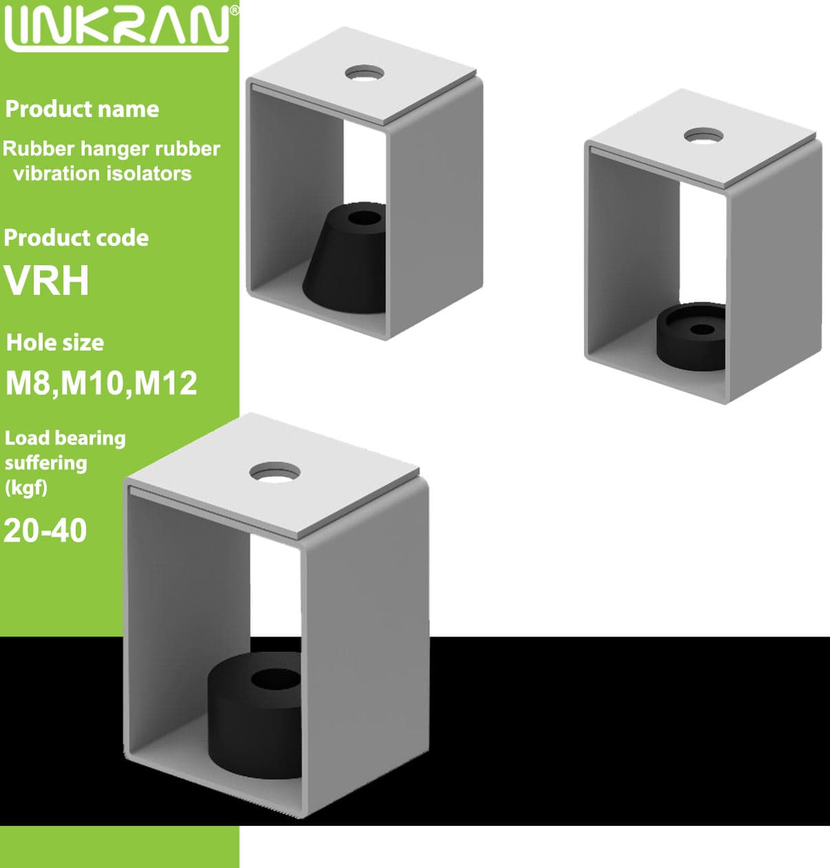 Rubber hanger rubber vibration isolators-Linkran Industrial Group