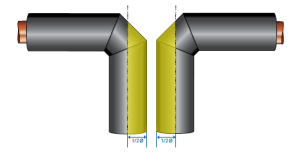 اتصال T شکل با استفاده از عایق لوله ای الاستومری-گروه صنعتی لینکران